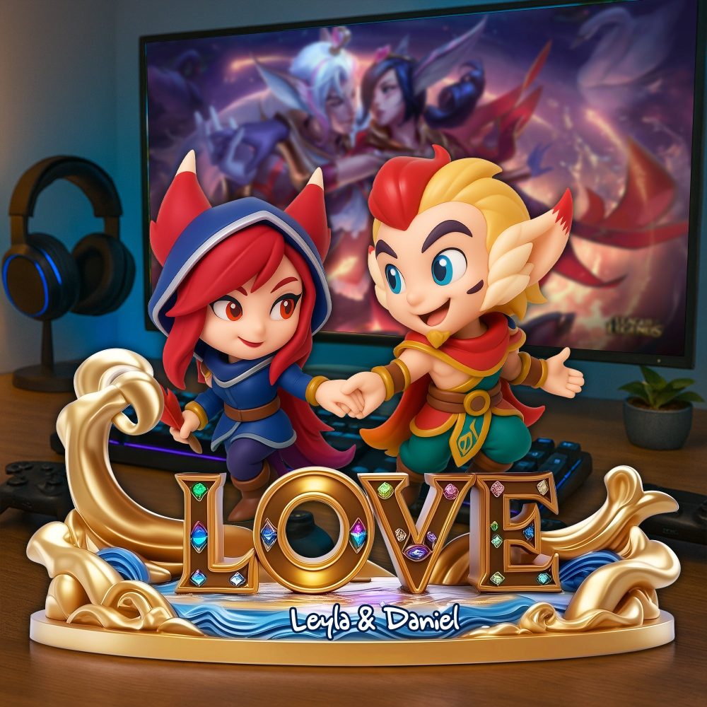 Enchanted Battle Couple Acrylic Plaque - Personalized Gifts For Couples 05Tglu040625