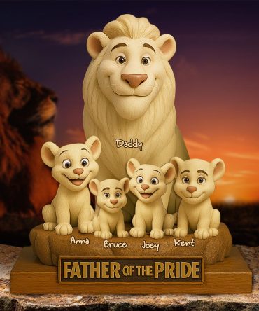 Lion Dad Of The Pride Acrylic Plaque - Personalized Gift For Father 04Xqlu150425