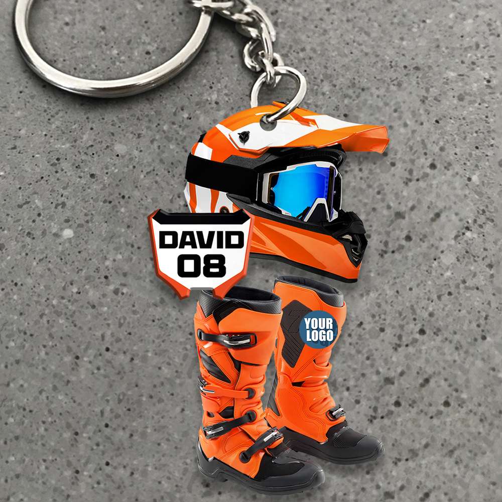 Personalized Gifts For Motocross Lovers Keychain 03Hudt231224 - Image 4