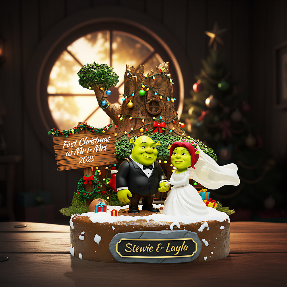 Personalized Christmas Gifts For Newlyweds Plaque 01Kita130925 - Image 2