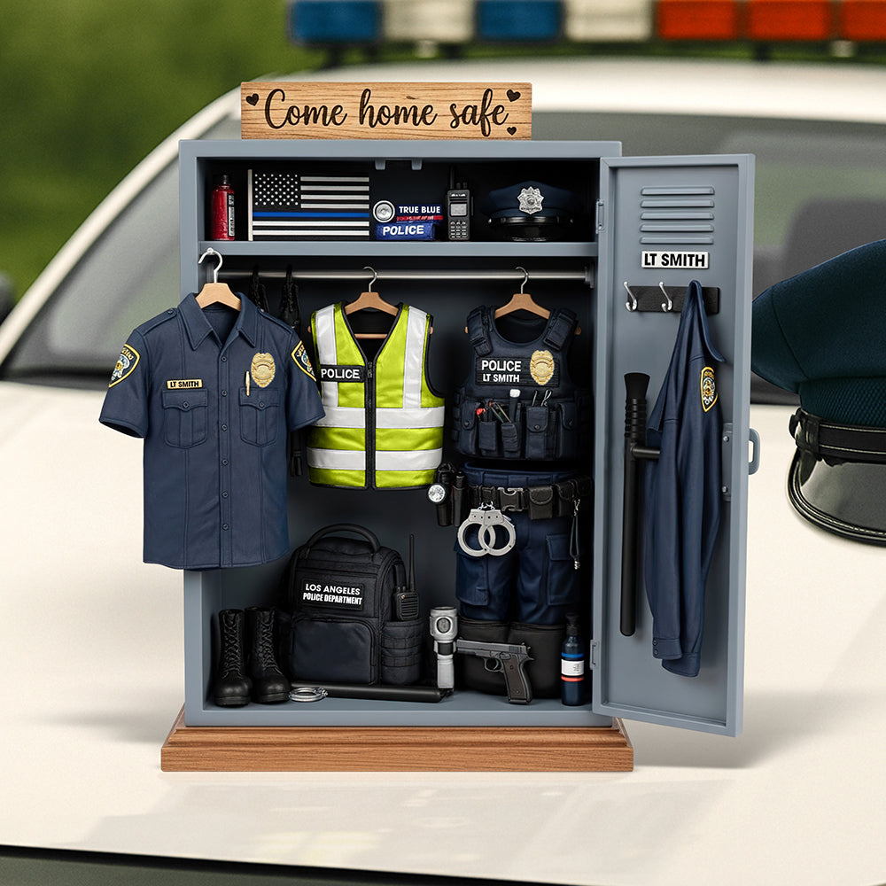 Festive Police Plaque – Custom Christmas Gift For Law Enforcement Heroes 03Qhqn290525 - Image 2