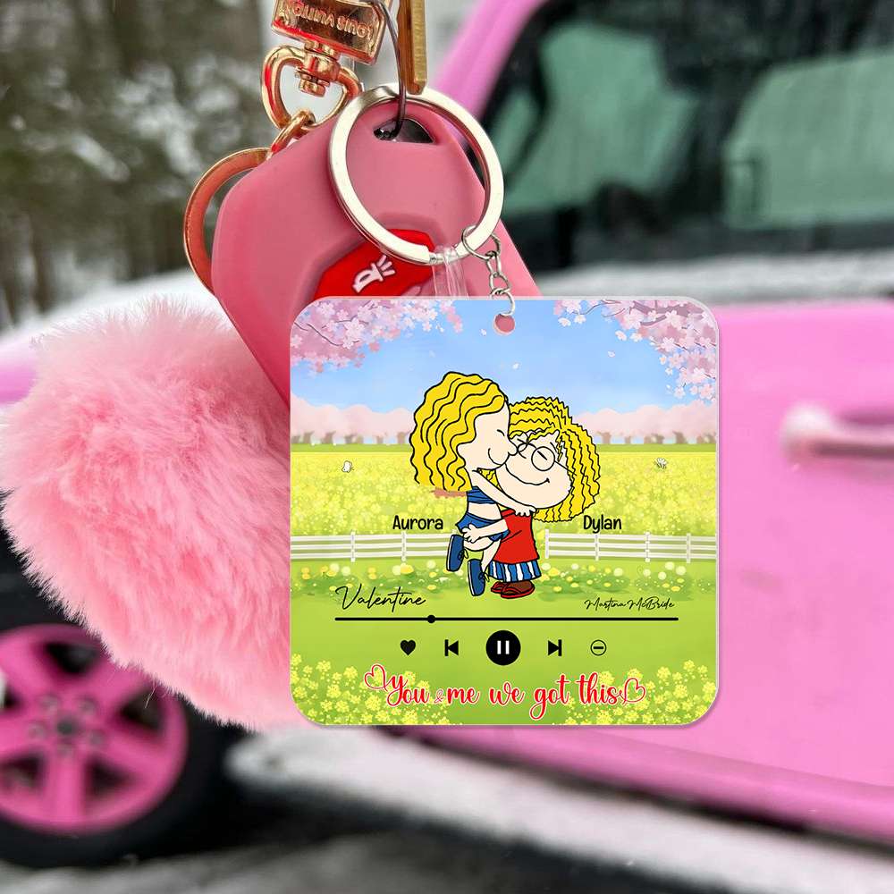Personalized Gifts For Couples Acrylic Keychain Valentine 03Xqlu281124Hg - Image 2