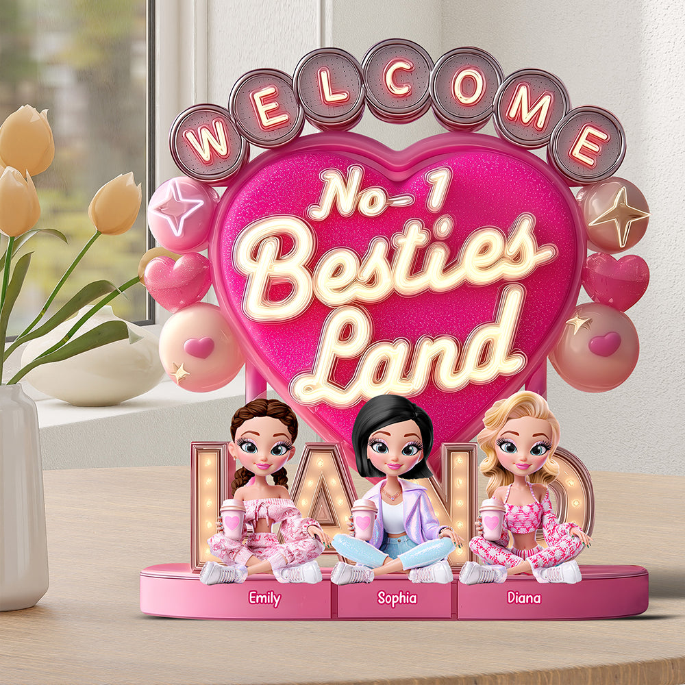 Doll Besties Plaque - Personalized Gifts For Besties 01Tgqn090625 - Image 3