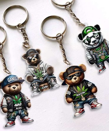 Personalized Gifts For Teddy Bear Lovers Keychain 02Tomh301224