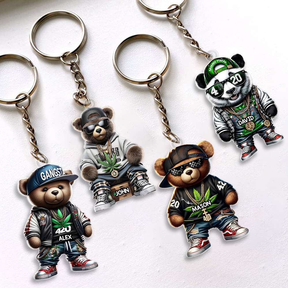 Personalized Gifts For Teddy Bear Lovers Keychain 02Tomh301224