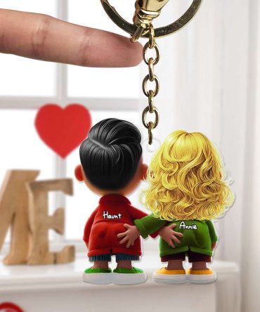 Personalized Gifts For Couple Acrylic Keychain Valentine 03Ohlu121224
