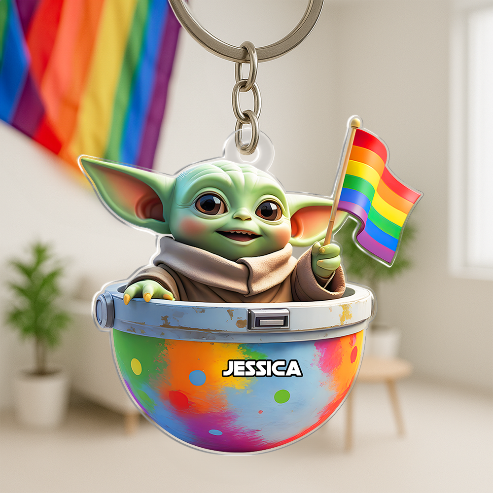 Galaxy Monster Lgbt Keychain - Personalized Gifts For Lgbt 04Hupu280525 - Image 2