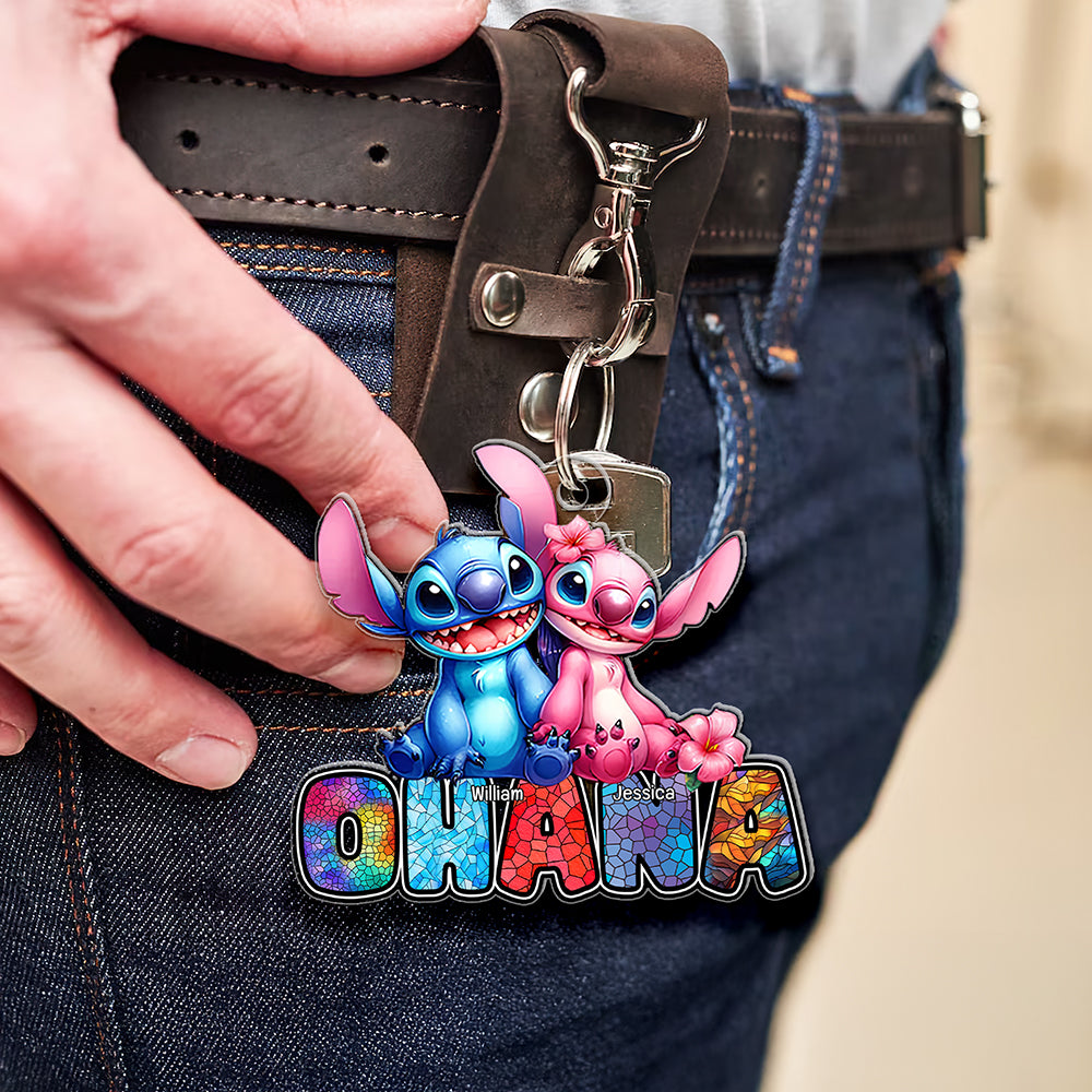Personalized Gifts For Family Keychain 02Ohqn110225 - Image 3