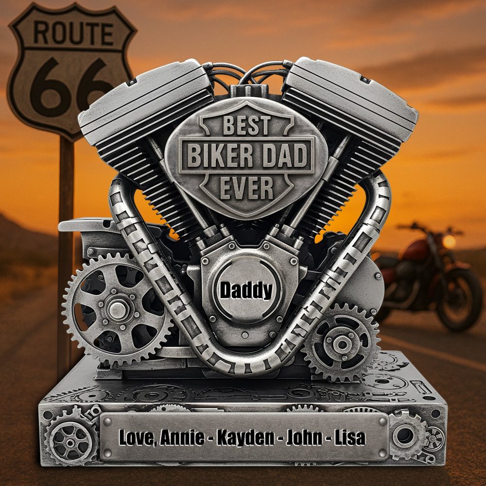 Driven With Love – Christmas Engine Plaque For Dad 04Qhlu260525 - Image 2