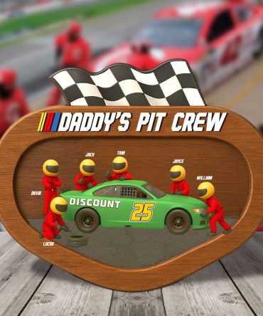 Dad’S Racing Pit Team Acrylic Plaque - Personalized Gifts For Father 03Ohtn060525
