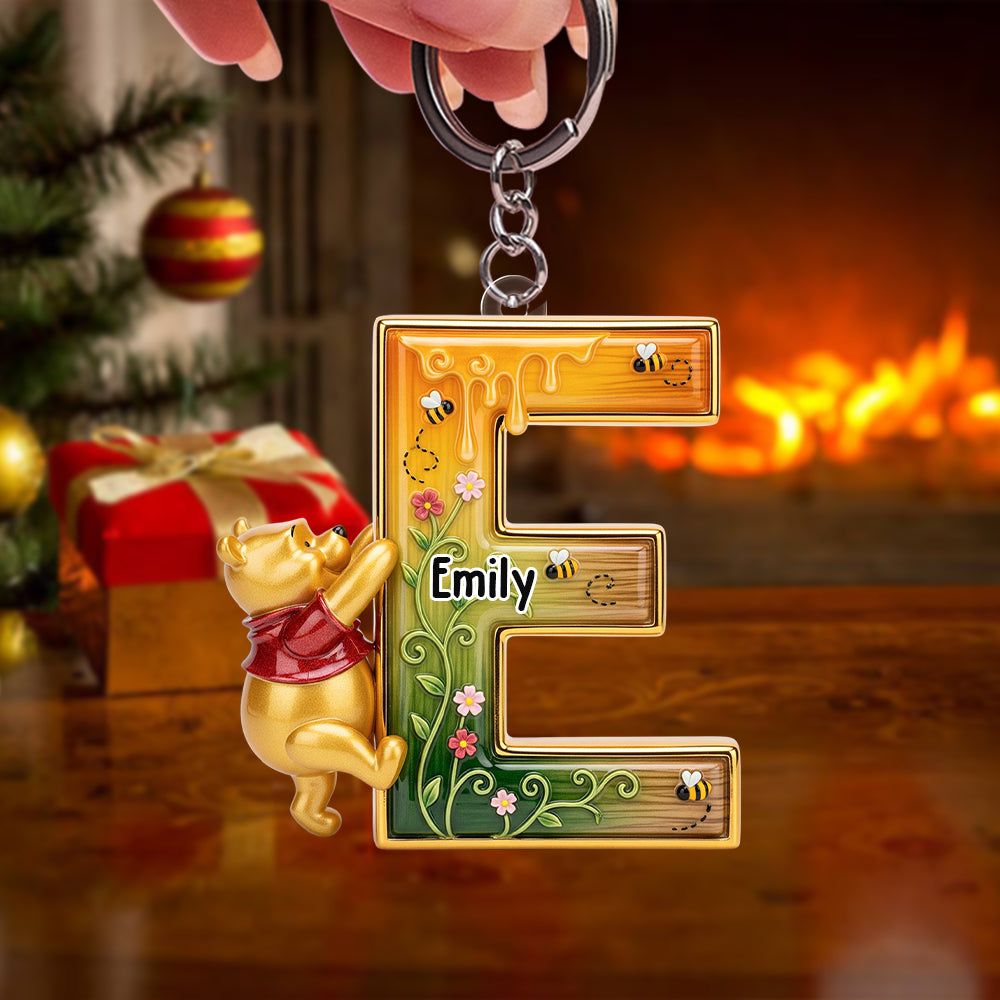 Festive Letter Keychain – Custom Gift For Cartoon Fans 04Naqn300825 - Image 4