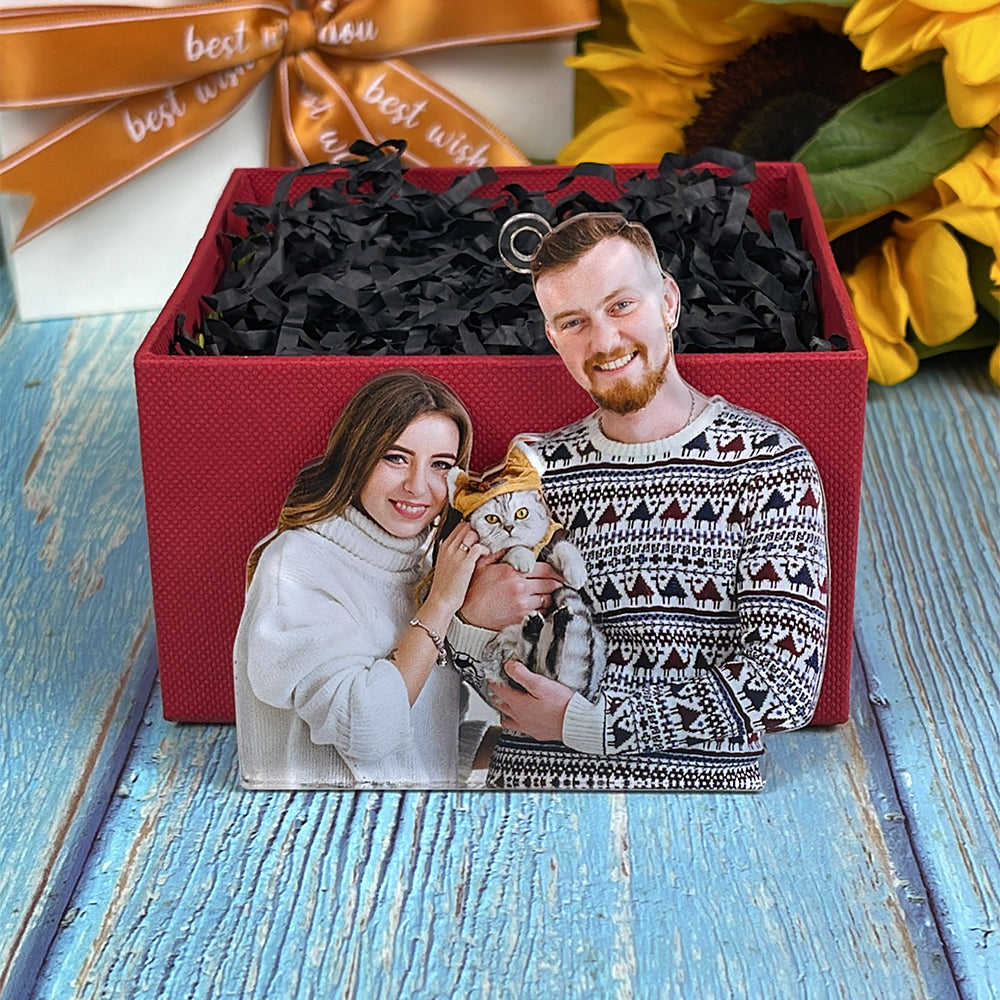 Custom Photo Gifts For Couple Keychain 211Acvp140924
