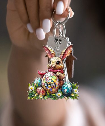 Personalized Gifts For Easter'S Day Keychain 04Xqqn180125 Rabbit Eggs