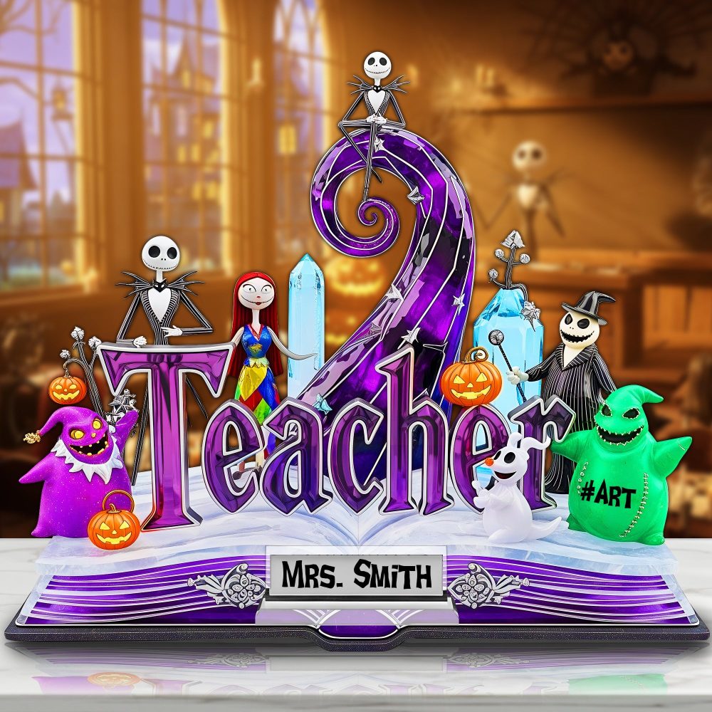 Horror Teacher Plaque - Personalized Gifts For Teacher 04Tglu170625 - Image 2