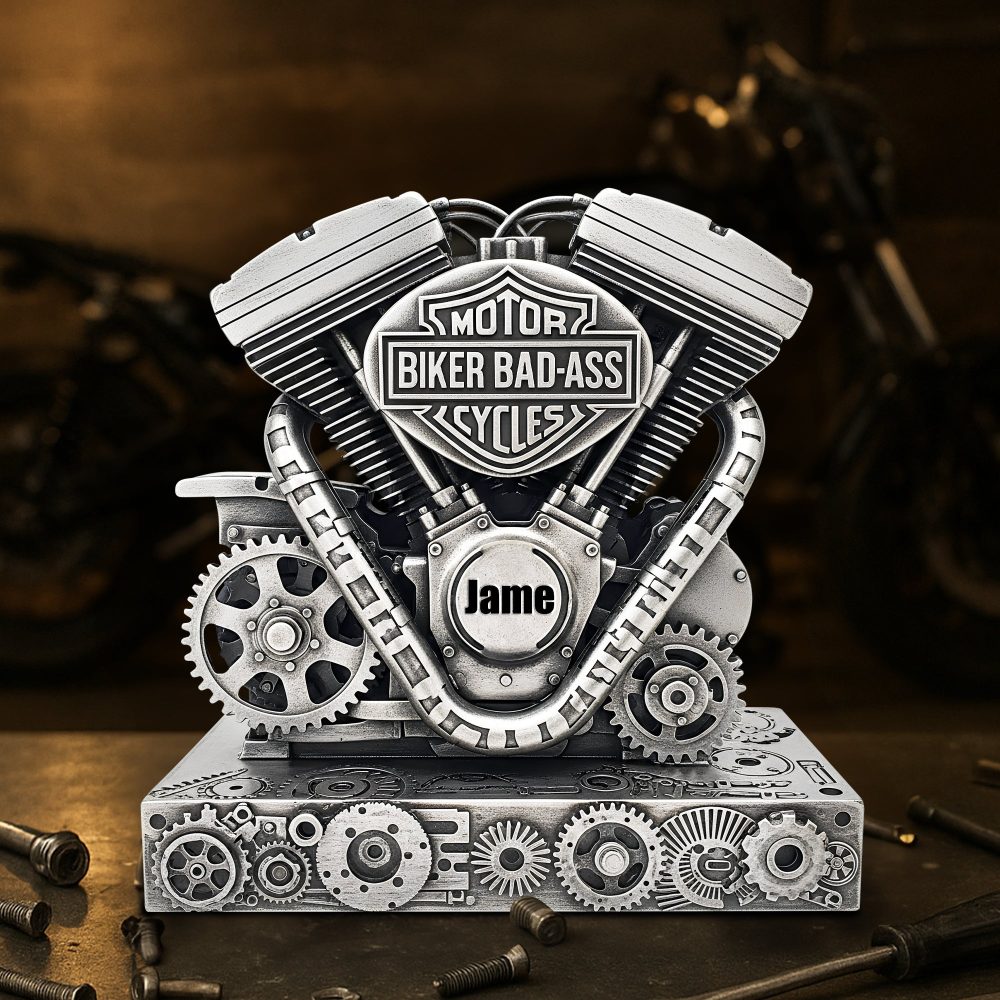 Strong Motorcycle Engine Acrylic Plaque - Personalized Gifts For Bikers 03Qhlu170925 - Image 3