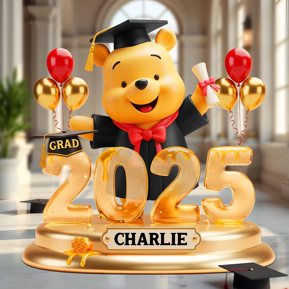 Bear Graduation Plaque - Personalized Gifts For Graduates 04Napu220525 - Image 3
