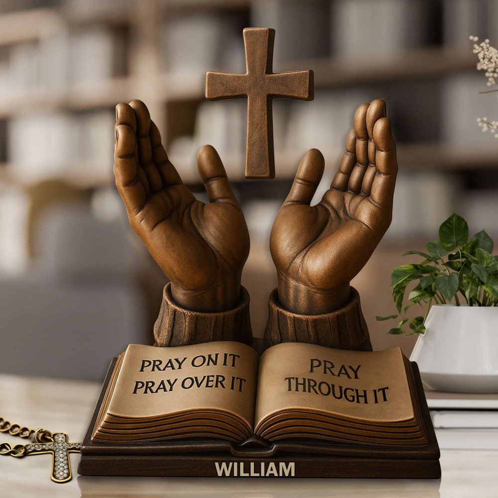 Held In His Hands Acrylic Plaque - Personalized Gifts For Christian 04Tolu160725 - Image 3