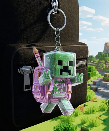 Pixel Gamer Keychain Personalized Back To School Gifts For Kids 02Tgdt280725