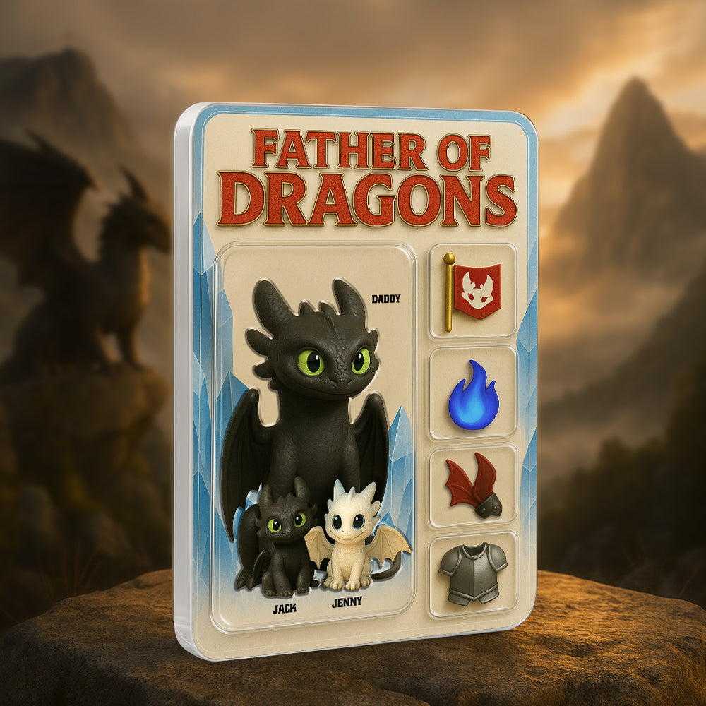 Fire Dad Acrylic Plaque Personalized Gifts For Dad 01Tgtn280425