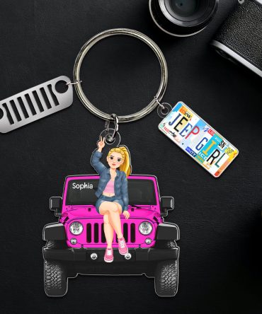 Personalized Gifts For Off-Roaders Keychain With Charms 07Qhqn190724Pa License Plate Charms