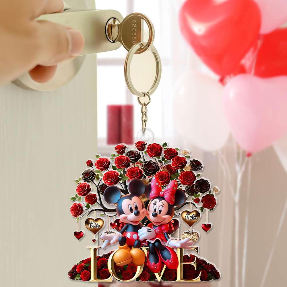 Personalized Gifts For Couples Acrylic Keychain Valentine 01Xqlu281124 - Image 2
