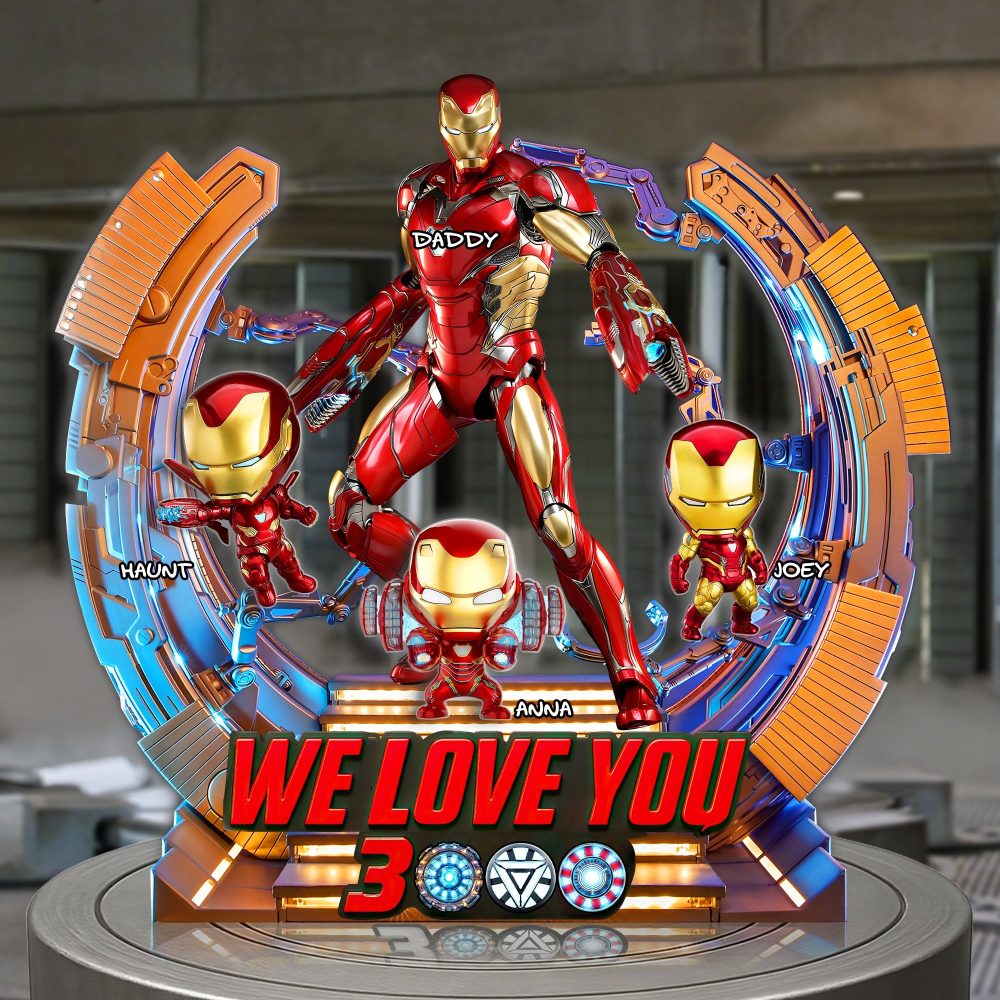 Iron Dad Plaque - Personalized Gifts For Dad 03Hulu160525 - Image 2