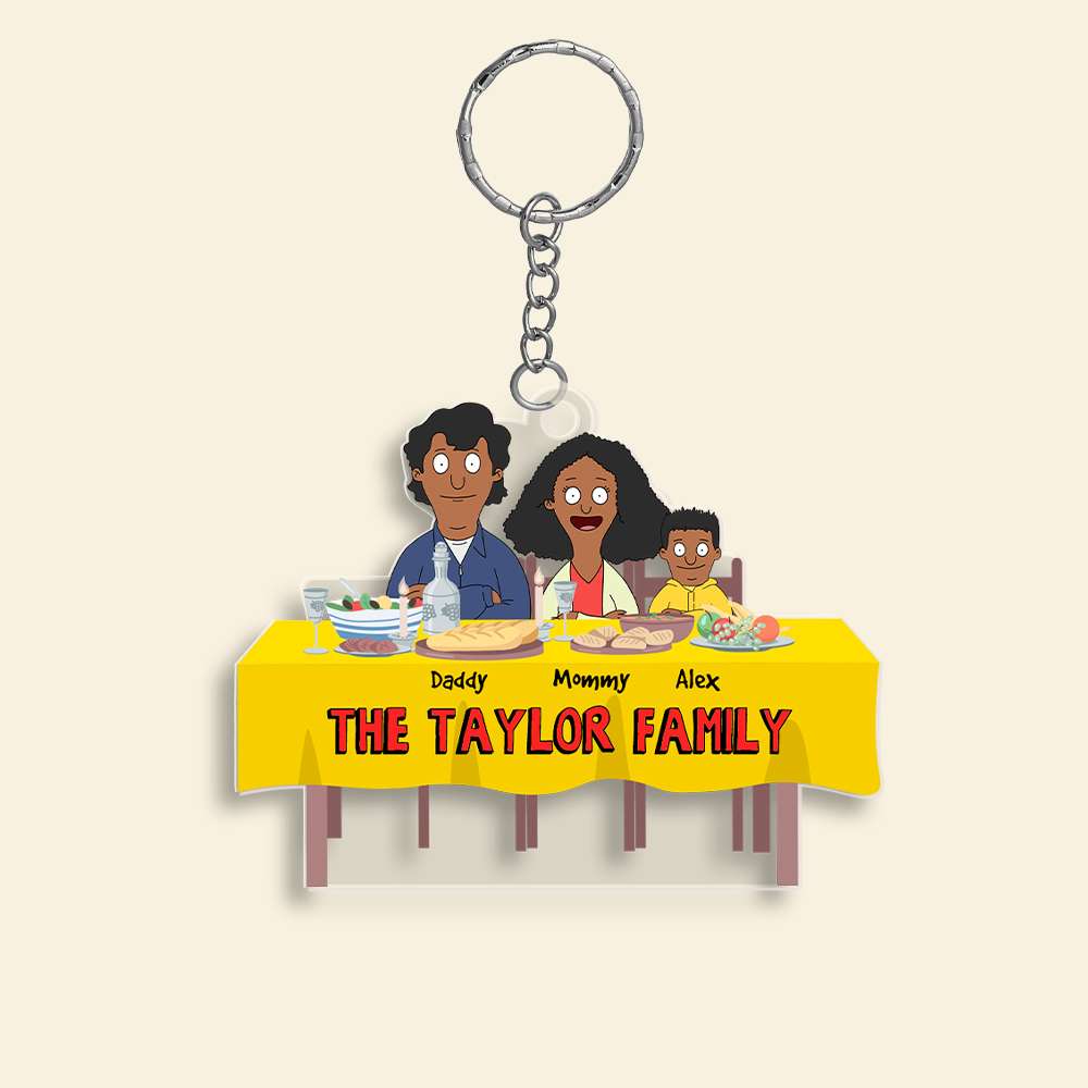 Personalized Gifts For Family Keychain Family Meal 04Ohmh261224Hg - Image 2