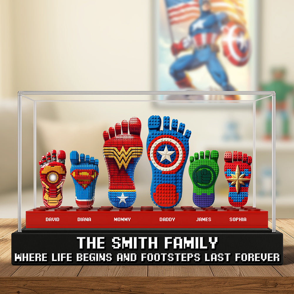 Super Foot Family Acrylic Plaque Personalized Gifts For Family 01Ohqn240525