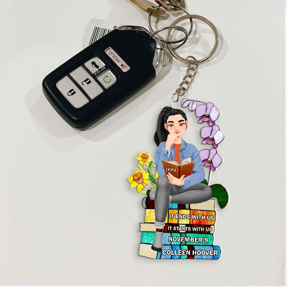 Personalized Gifts For Book Lover Keychain 01Hupu271224Pa - Image 2