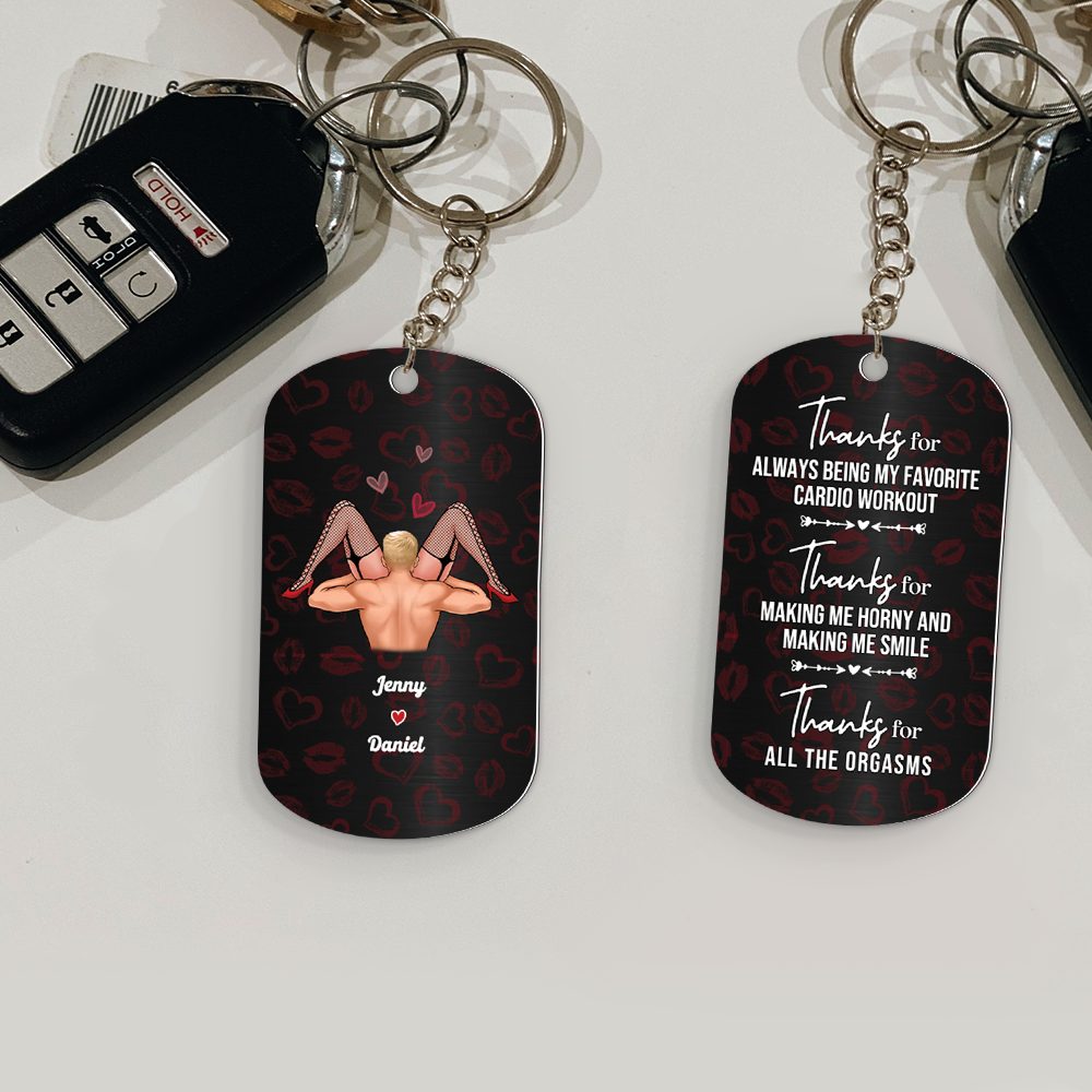 Personalized Gifts For Naughty Couple Keychain 01Ohpu050425 - Image 2