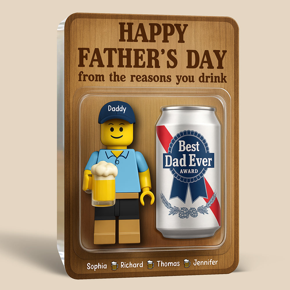 Best Dad Ever Reward Acrylic Plaque - Personalized Gifts For Father 01Naqn260425 - Image 4