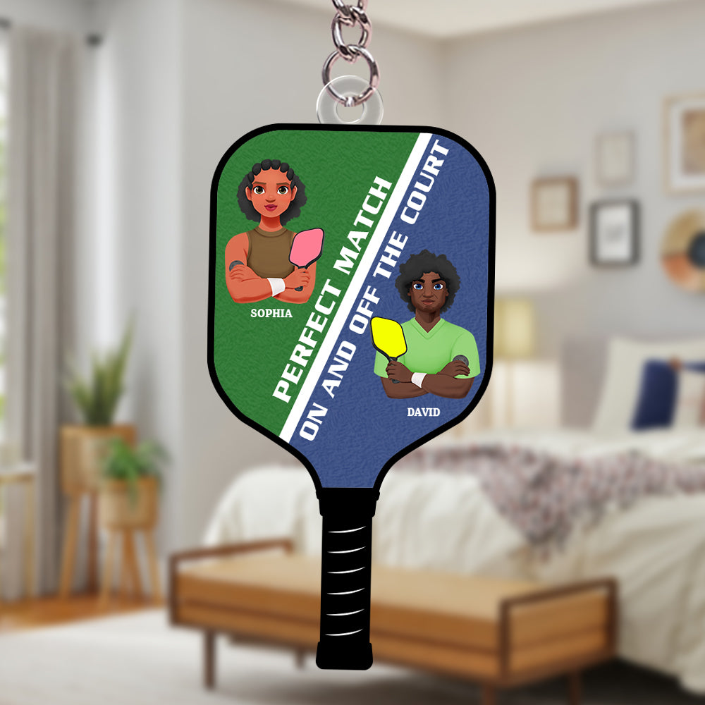 Personalized Gifts For Pickleball Couple Keychain 05Totn051224Pa - Image 2
