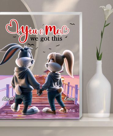 Personalized Gift For Couples Plaque You & Me We Got This 01Kalu201224