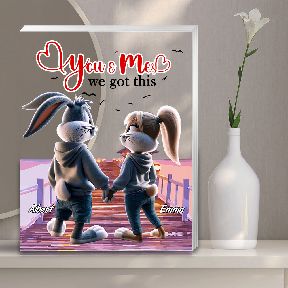 Personalized Gift For Couples Plaque You & Me We Got This 01Kalu201224