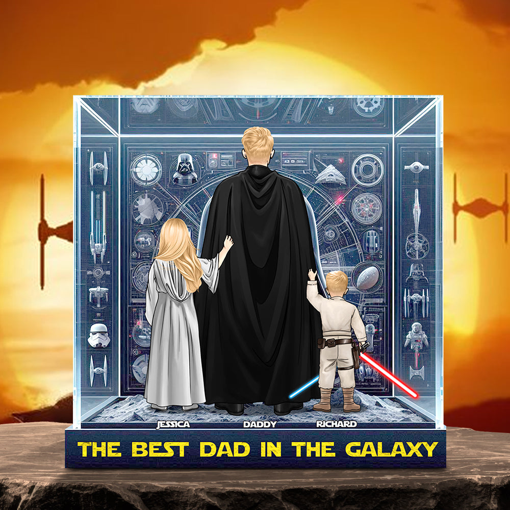 Best Dad Ever Acrylic Plaque Personalized Gifts For Dad 04Ohdt120525 - Image 2