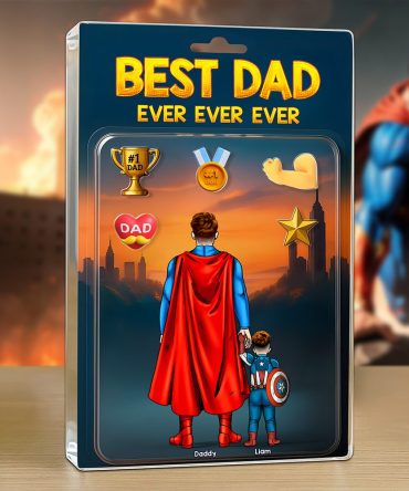Super Dad Plaque - Personalized Gifts For Dad 01Hupu300425Pa