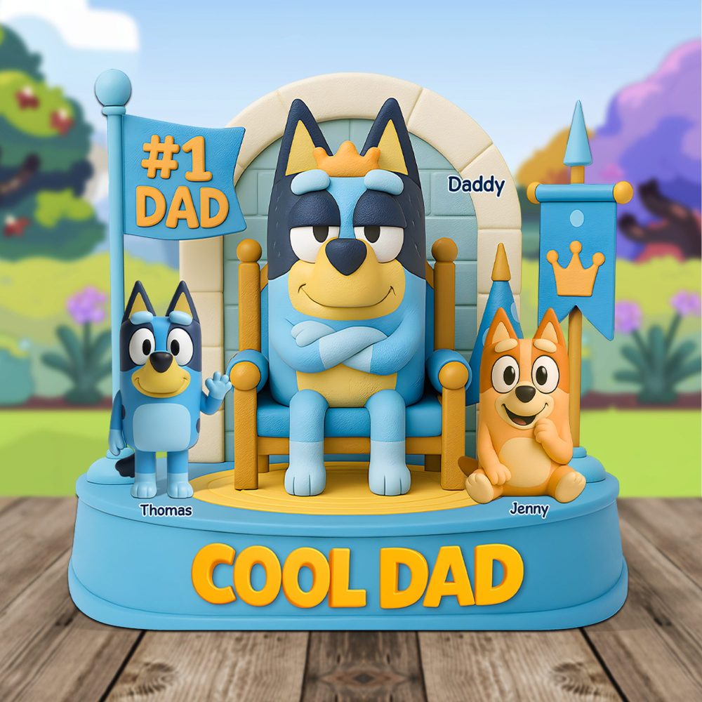 Dog Dad Plaque - Personalized Gifts For Dad 01Napu090525 - Image 2