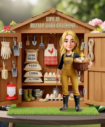 Chicken Girl Acrylic Plaque Personalized Gifts For Farmers 04Ohdt160625