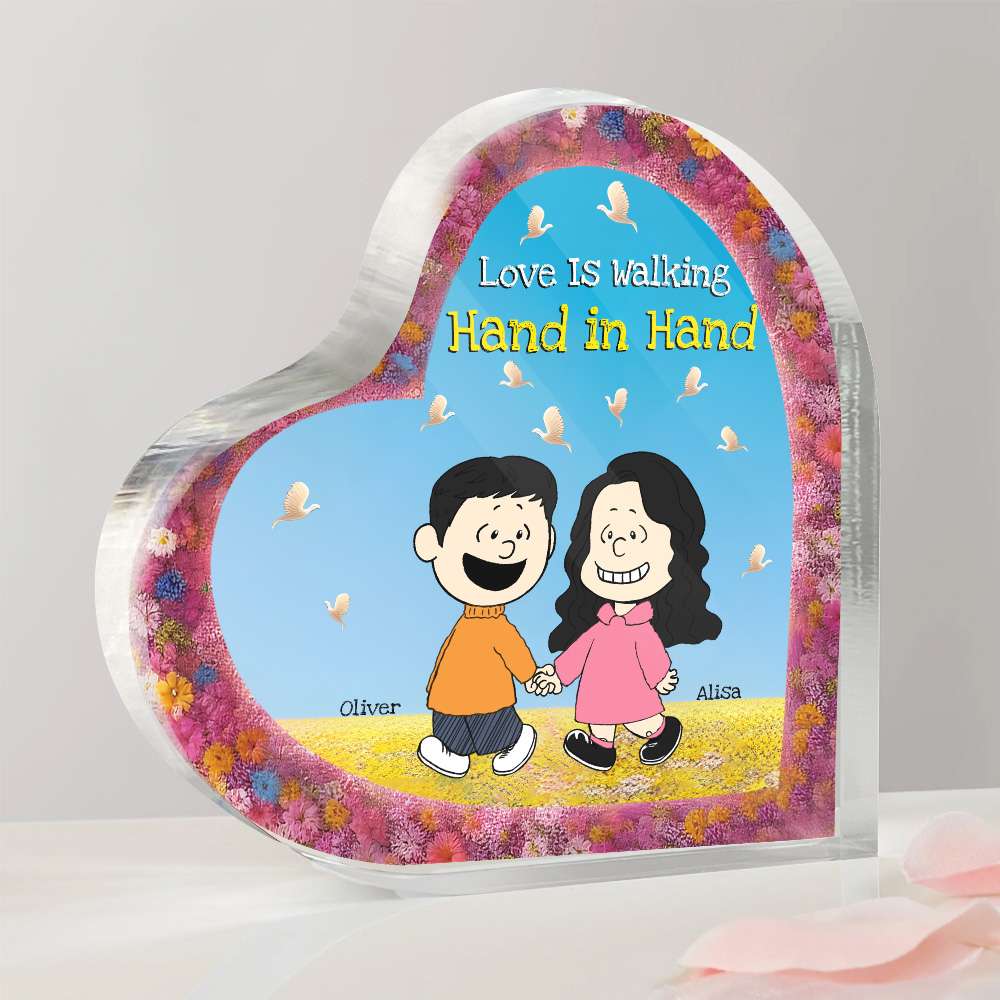 Personalized Gifts For Couple Heart Plaque 01Ohmh051224Da - Image 2