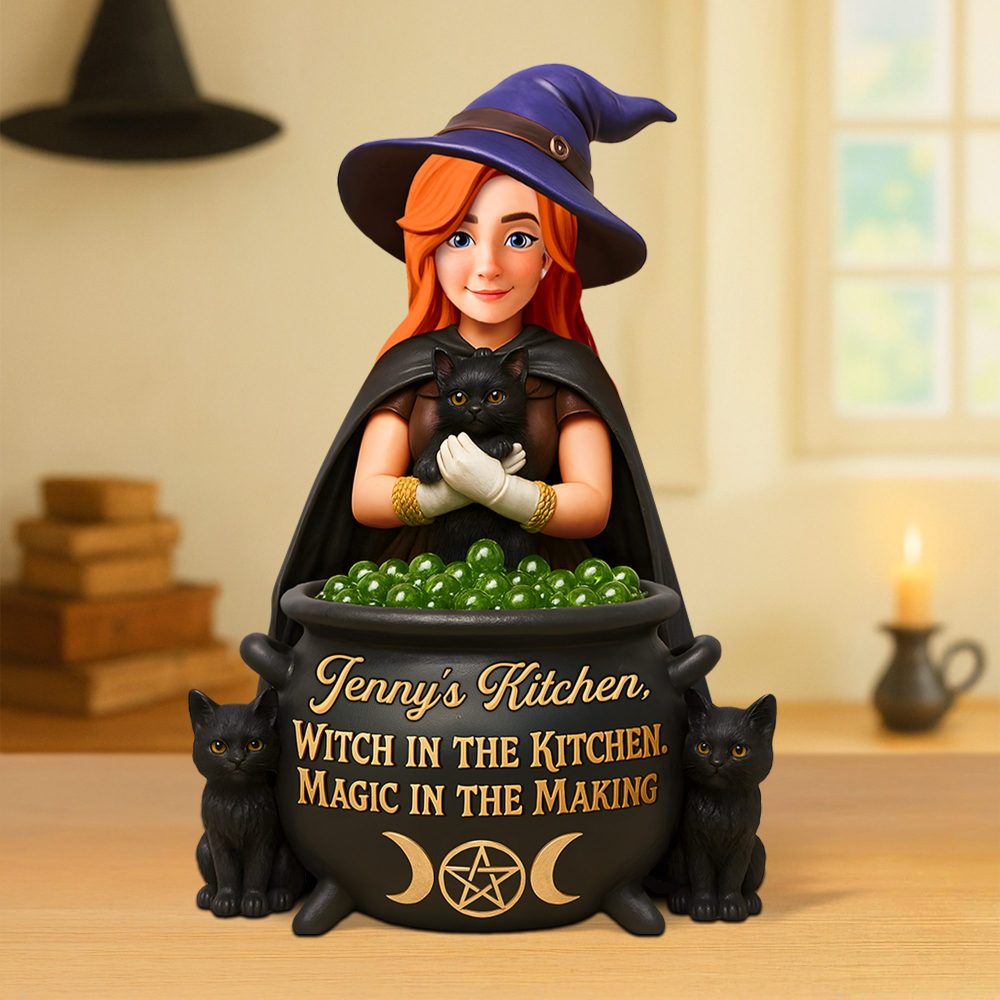 Kitchen Witch Acrylic Plaque - Personalized Gifts For Witches 01Ohpu170625 - Image 2