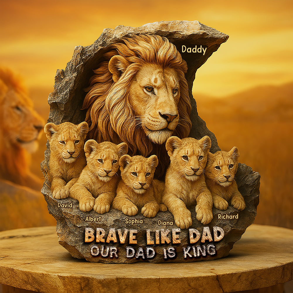 Brave Like Dad – Custom Christmas Gift For The Strongest Father 05Xqqn010425 - Image 3