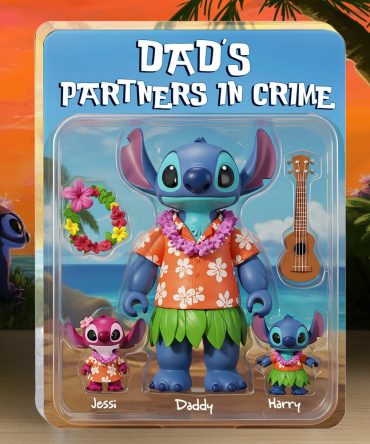 Dad & Little Blue Aliens Acrylic Plaque - Personalized Gift For Father 02Qhlu010525