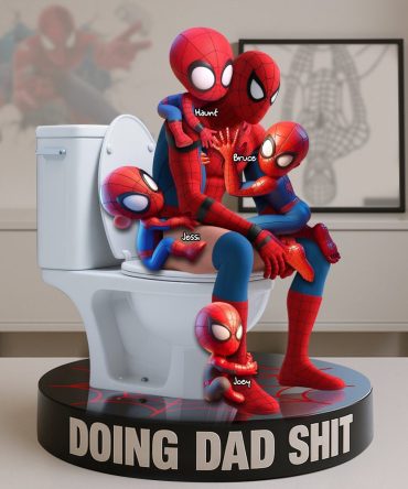 Dad Doing Sh*T Plaque - Personalized Gifts For Dad 05Ohlu140525