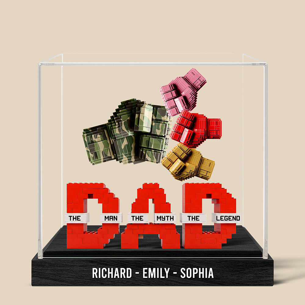 Legend Fist Bump Dad Acrylic Plaque Personalized Gifts For Dad 06Ohqn170525 - Image 2