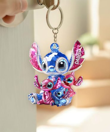 Magical Dad Keychain – Personalized Holiday Surprise With Kids' Names 03Tgpu280425