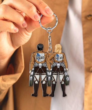 Personalized Gifts For Couple Keychain Anime Couple 06Qhhu100124Hh