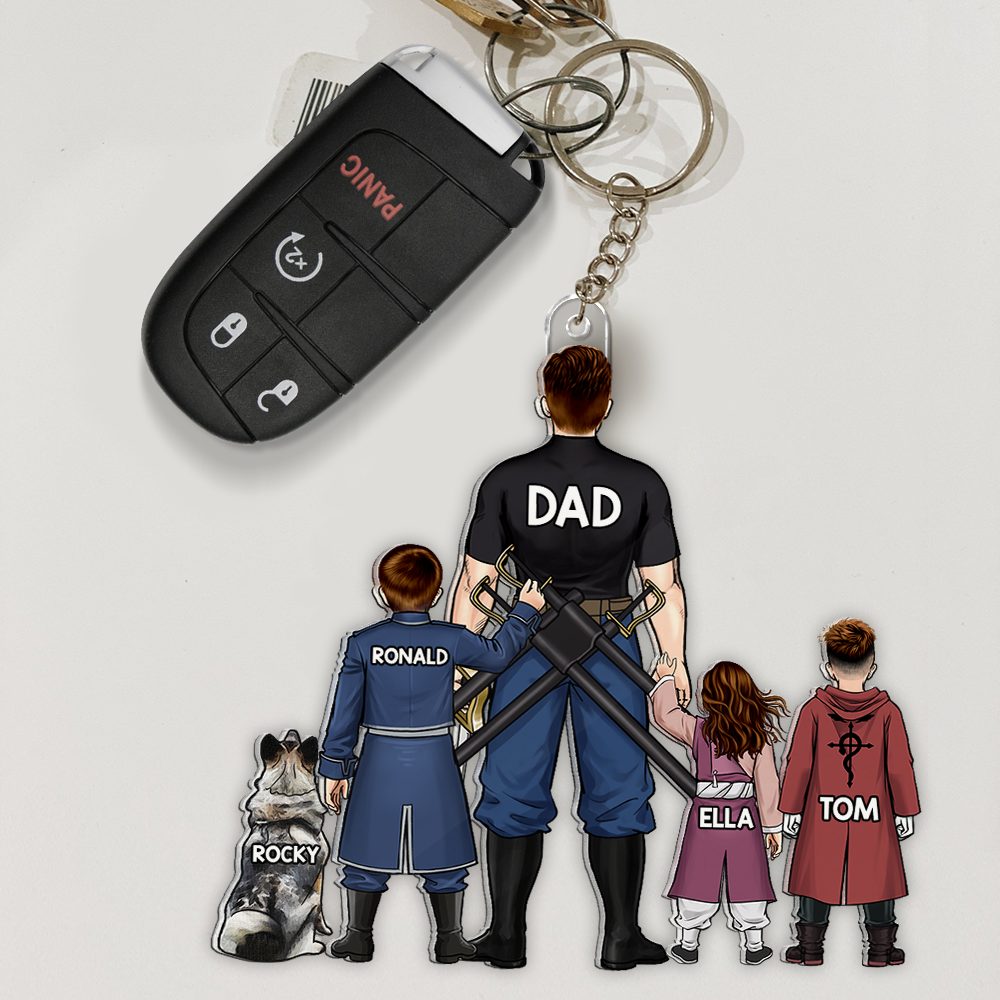 Dad Keychain - Personalized Gifts For Dad 08Qhhu020525 - Image 3
