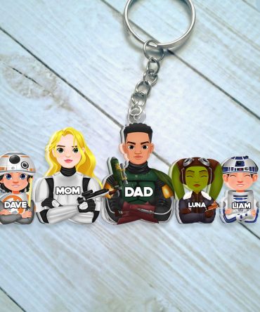 Personalized Gifts For Family Keychain Galaxy Family 01Qhhu070325Hg