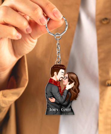 Personalized Gifts For Couple Keychain 091Qhhu100125Pa