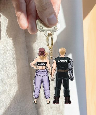 Personalized Gifts For Couple Keychain 04Qhhu130125Hh